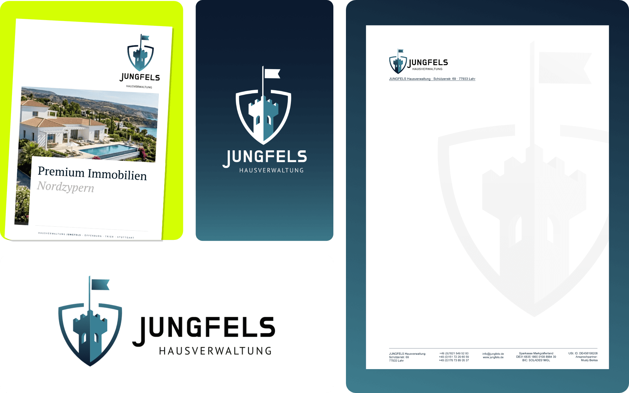 Jungfels Hausverwaltung — Ein neuer visueller Auftritt für eine moderne Hausverwaltung.